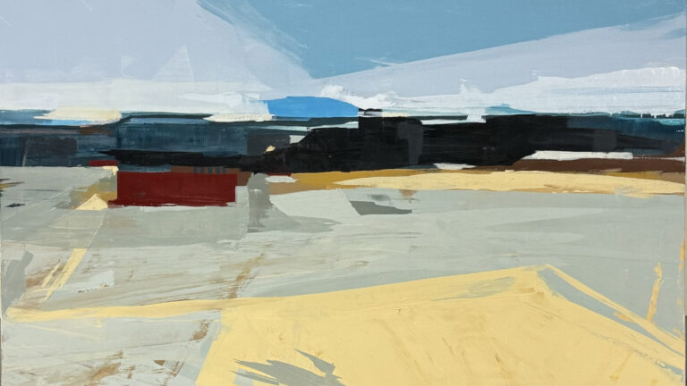 Painting of a landscape by Margarita Aivazova