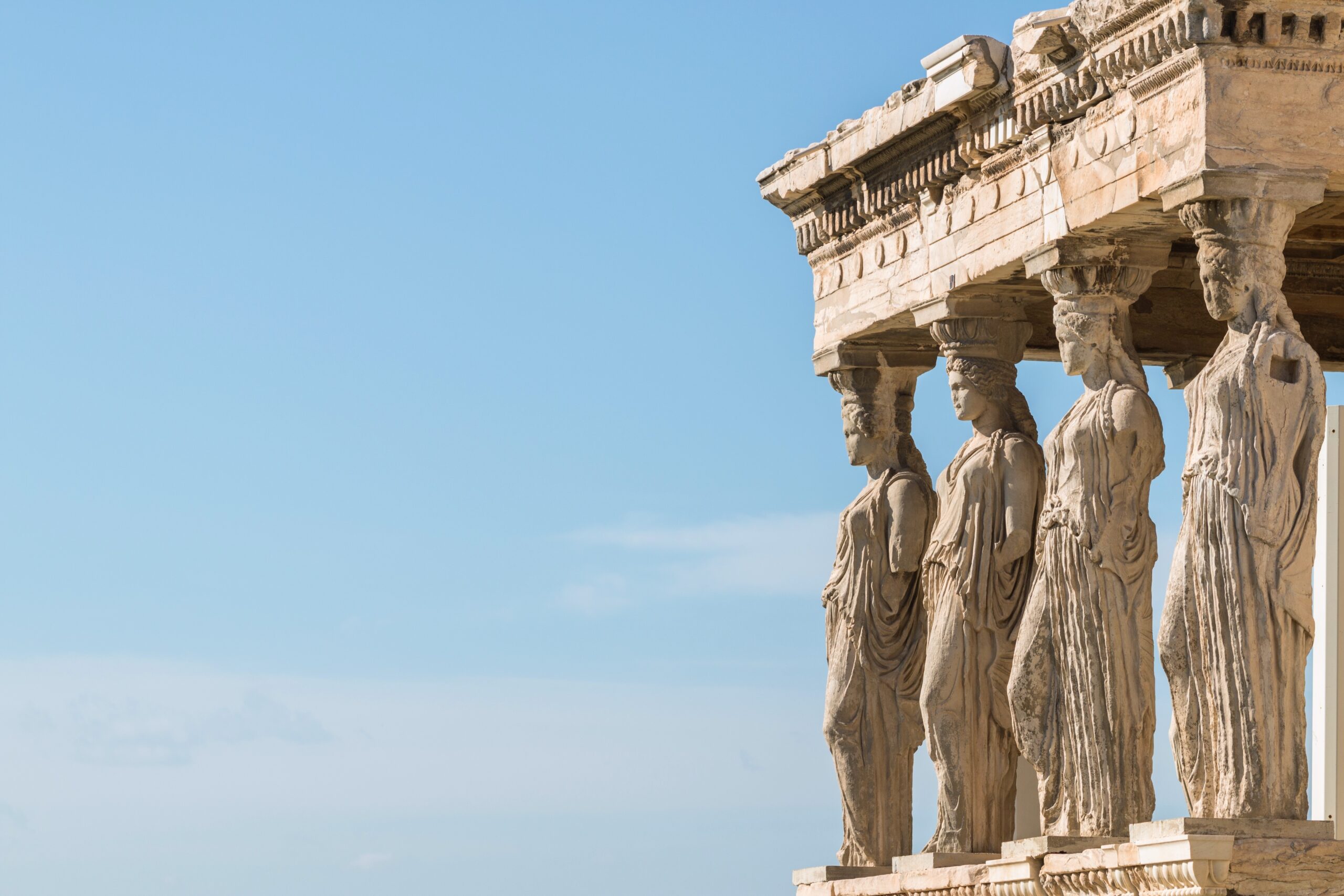 Caryatides, Erechtheion temple Acropolis in Athens