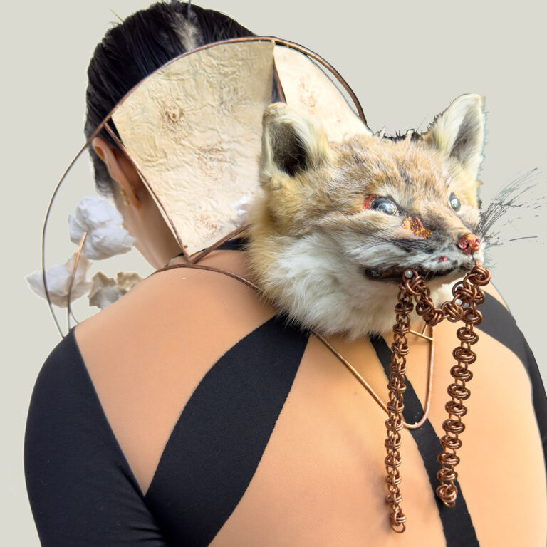 Woman wearing custom jewelry