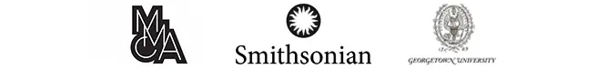 Seoul National Museum of Art, Smithsonian, and Georgetown University logos