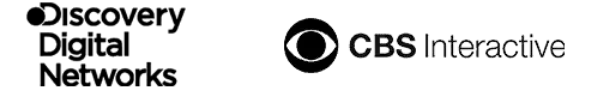 Discovery Digital Networks and CBS Interactive logos