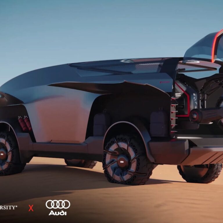 image of a truck mockup from an Industrial Design student